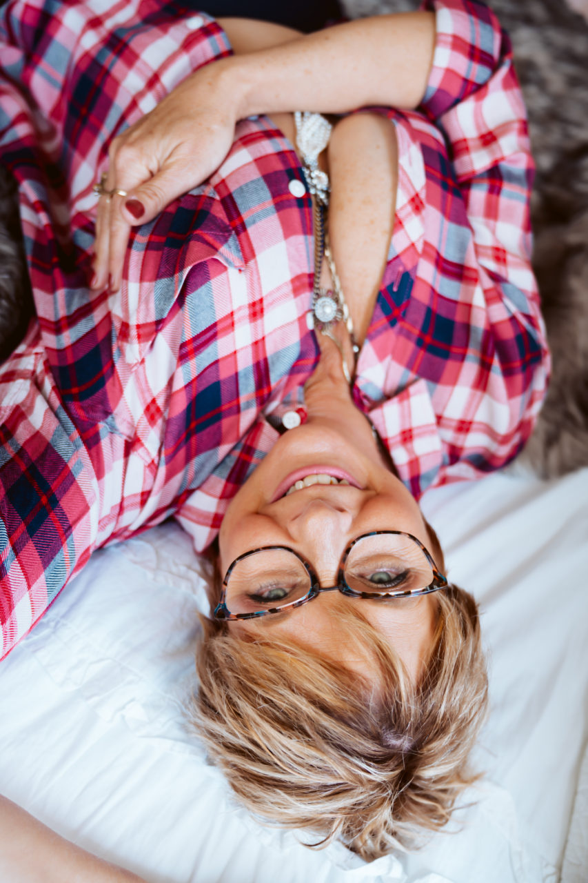 Country plaid cozy boudoir