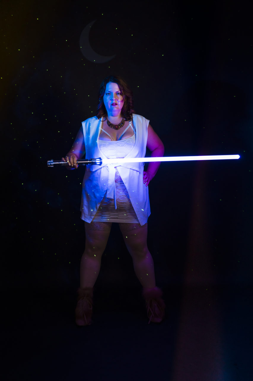 ECCC Star Wars Leia Light Saber Sassy Boudoir