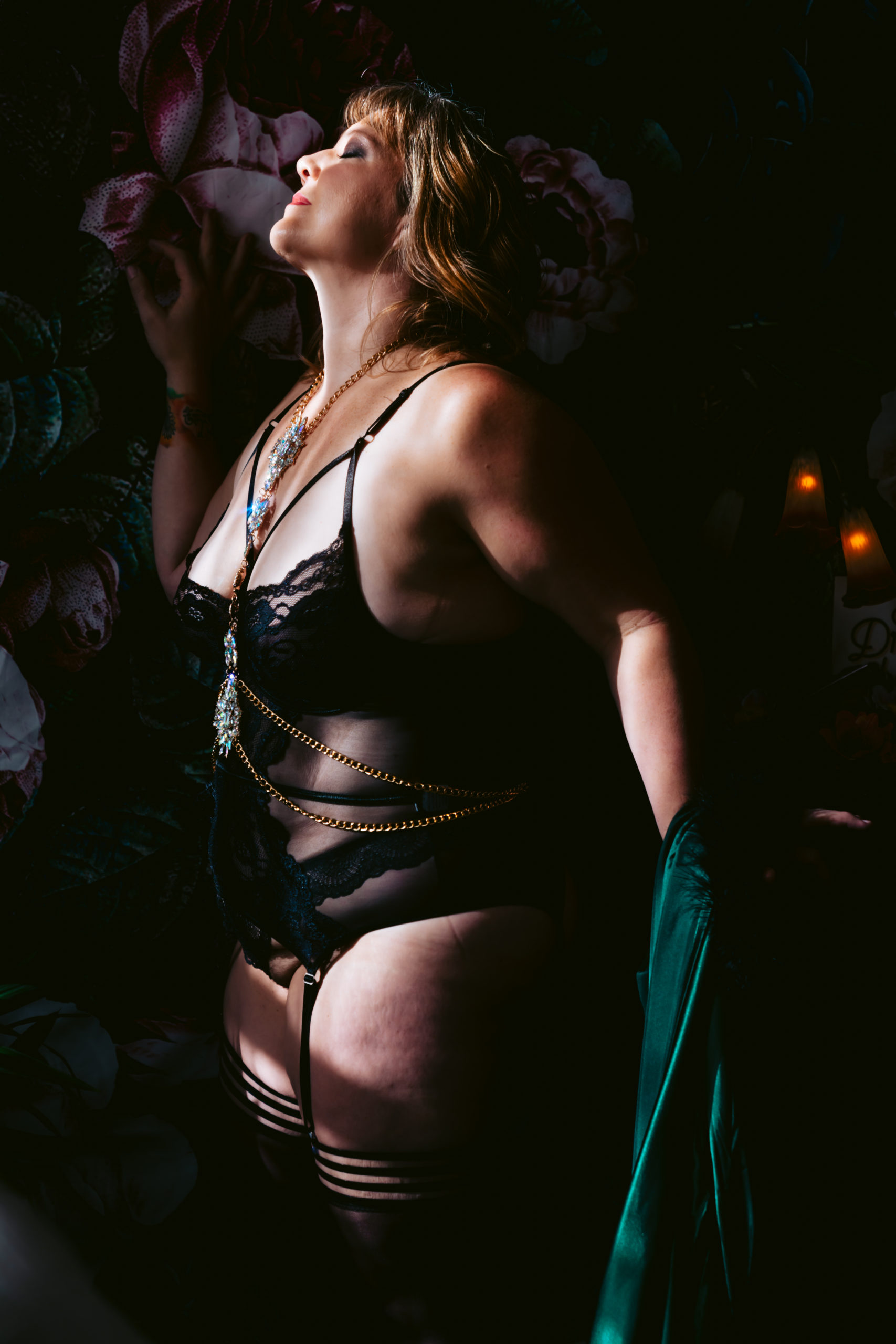Sultry Powerful Strong Boudoir Body Positive Seattle Lace Sunshine