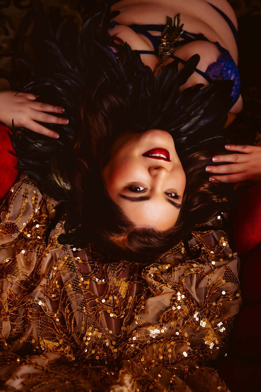 Confidence boosting portrait by Washington Boudoir Photographer Jezebel Von Zephyr