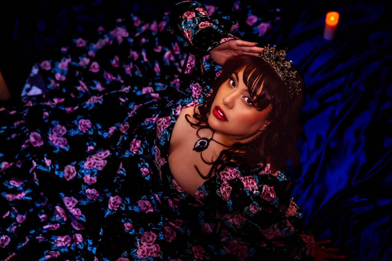 Luxury boudoir portrait by Washington photographer Jezebel Von Zephyr