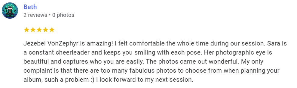 5 Star Google Review