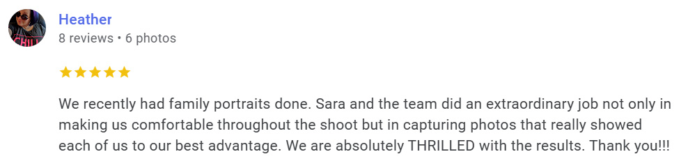 5 Star Google Review